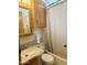 Clean bathroom with single sink vanity and tub at 7750 E Broadway Rd # 232, Mesa, AZ 85208