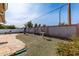 Backyard with flagstone patio, gravel, and a bird bath at 910 S Portland Cir, Mesa, AZ 85206