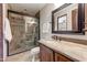 Bathroom features a walk-in shower and granite vanity at 9108 N Fireridge Trl, Fountain Hills, AZ 85268