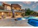 Inviting pool and spa area with beautiful stonework at 9108 N Fireridge Trl, Fountain Hills, AZ 85268