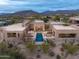 Modern home with large pool and mountain views at 9821 E Sundance Trl, Scottsdale, AZ 85262