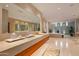 Elegant bathroom with soaking tub and walk-in shower at 9821 E Sundance Trl, Scottsdale, AZ 85262