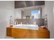 Modern bathroom with floating vanity and designer tile at 9821 E Sundance Trl, Scottsdale, AZ 85262