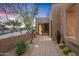 Landscaped walkway leading to the home's entrance at 9821 E Sundance Trl, Scottsdale, AZ 85262