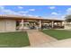 Community area with a covered pavilion and grills at 11111 E Elmhurst Dr, Sun Lakes, AZ 85248