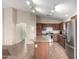 Spacious kitchen with island and stainless steel appliances at 1127 S 165Th Dr, Goodyear, AZ 85338