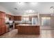 Modern kitchen with stainless steel appliances and an island at 1127 S 165Th Dr, Goodyear, AZ 85338