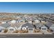 Aerial view of neighborhood with new construction homes at 1130 W Avalon Canyon Dr, Casa Grande, AZ 85122