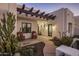 Inviting front patio with seating area at 14235 E Dale Ln, Scottsdale, AZ 85262