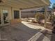 Covered patio with access to backyard and pergola at 14838 S 47Th Way, Phoenix, AZ 85044