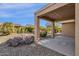 Covered patio with desert landscaping at 15158 W Camino Estrella Dr, Surprise, AZ 85374