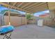 Covered patio area with washer, dryer, and storage area at 1732 E Baker Dr, Tempe, AZ 85282