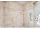 Walk-in shower with tiled walls and grab bar at 18300 E Tonto Verde Dr, Rio Verde, AZ 85263