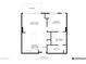 Floor plan showing a one-bedroom condo with balcony and open kitchen at 200 W Portland St # 715, Phoenix, AZ 85003