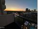 Balcony with city views at sunset at 2323 N Central Ave # 906, Phoenix, AZ 85004