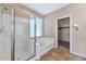 Bathroom with soaking tub and walk-in shower at 2542 W Kit Carson Trl, Phoenix, AZ 85086