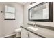 Bathroom with modern vanity and gray countertop at 3610 N 106Th Ave, Avondale, AZ 85392