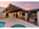 Expansive covered patio overlooking the pool and spa at 4314 E Forest Pleasant Pl, Cave Creek, AZ 85331