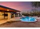 Stunning freeform pool and spa with expansive backyard views at 4314 E Forest Pleasant Pl, Cave Creek, AZ 85331