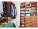 Well-organized closet with custom shelving and plenty of storage at 4417 N Camino Allenada --, Phoenix, AZ 85018