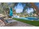 Inviting pool and spa with lounge chairs and umbrellas at 4417 N Camino Allenada --, Phoenix, AZ 85018