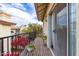 Private balcony with wooden decking, offering a relaxing outdoor space at 5018 E Siesta Dr # 3, Phoenix, AZ 85044