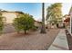 Pathway leads to a relaxing backyard patio area with small trees at 10302 E Lotus Ct, Chandler, AZ 85248