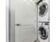 Stackable washer and dryer in a convenient laundry closet at 11640 N Tatum Blvd # 2079, Phoenix, AZ 85028