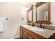 Bathroom with double vanity and granite countertop at 12017 N 27Th Pl, Phoenix, AZ 85028