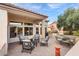 Outdoor patio with seating and built-in BBQ area at 14414 W Wagon Wheel Dr, Sun City West, AZ 85375