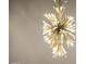 Close-up view of a modern, multi-light chandelier at 15831 E Thistle Dr, Fountain Hills, AZ 85268