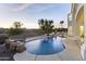 Stunning pool and spa with city views at 15831 E Thistle Dr, Fountain Hills, AZ 85268