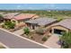 Aerial view of a single-Gathering home with a two-car garage at 17676 E Woolsey Way, Rio Verde, AZ 85263