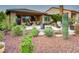 Desert landscape with patio, featuring a water feature at 17676 E Woolsey Way, Rio Verde, AZ 85263