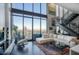 Spacious living room with floor to ceiling windows and city views at 200 W Portland St # 1312, Phoenix, AZ 85003