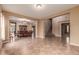 Dining room with tile floors and view of the staircase at 21525 E Camacho Rd, Queen Creek, AZ 85142