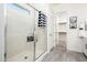 Bathroom with walk-in shower and closet at 24018 N 165Th Dr, Surprise, AZ 85387