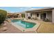 Relaxing pool area with patio and plenty of seating at 26616 N 42Nd Way, Cave Creek, AZ 85331