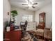 Bright home office with a desk, chair, and file cabinet at 2878 N Paisley Ave, Casa Grande, AZ 85122