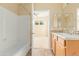 Bathroom with shower/tub combo and modern fixtures at 2989 N 44Th St # 2001, Phoenix, AZ 85018