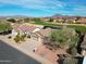 Inviting single-Gathering home featuring manicured landscaping, desert plants, and a 2-car garage at 3727 N Kings Peak N Cir, Mesa, AZ 85215