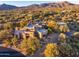 Aerial view of a luxury home with a large backyard and pool at 39863 N 105Th Pl, Scottsdale, AZ 85262