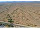 Aerial view of expansive desert landscape with roads at 4119 E Barwick Dr, Cave Creek, AZ 85331