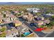 Aerial view showcasing home with private pool in a quiet neighborhood at 4119 E Barwick Dr, Cave Creek, AZ 85331