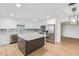 Modern kitchen with stainless steel appliances and a large island at 501 W Linda Ln, Chandler, AZ 85225