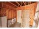 Storage room with wooden walls and shelving at 501 W Linda Ln, Chandler, AZ 85225