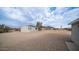 Gravel backyard with a view of the desert landscape and mountains at 5089 E 26Th Ave, Apache Junction, AZ 85119