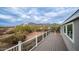 Deck with mountain views and white railing at 5089 E 26Th Ave, Apache Junction, AZ 85119