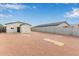 Large backyard with gravel and a modern fence at 562 N Lewis --, Mesa, AZ 85201