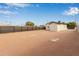 Spacious backyard with gravel and a modern fence at 562 N Lewis --, Mesa, AZ 85201